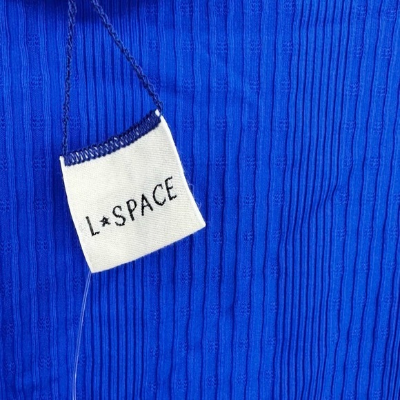 L Space Katniss One Piece Swimsuit Wide U Back Royal Blue Size S NWT - Picture 8 of 11